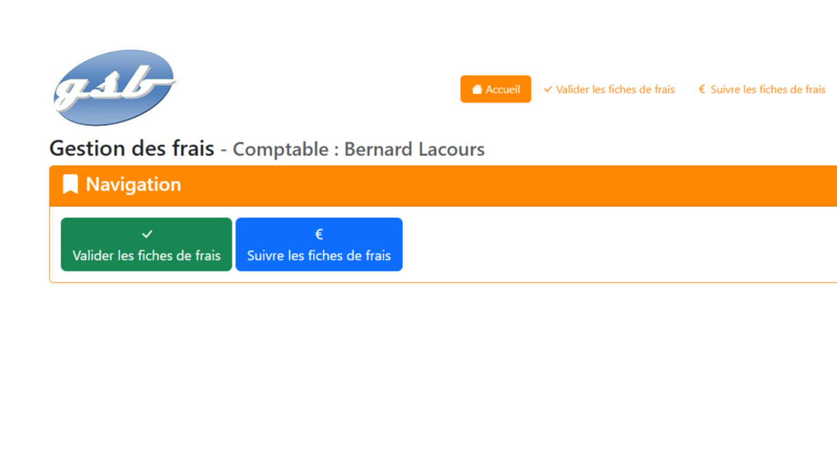 Menu comptable GSB